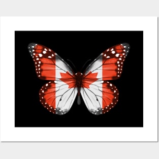 Canadian Flag  Butterfly - Gift for Canadian From Canada Posters and Art